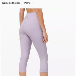 lululemon Align High-Rise Crop 17" in lilac